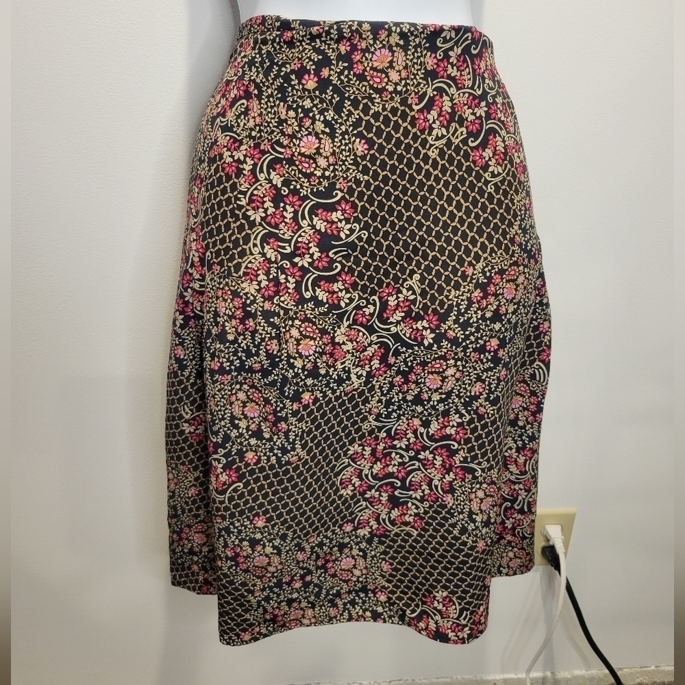 Pendleton size 12p silk mixed floral print skirt